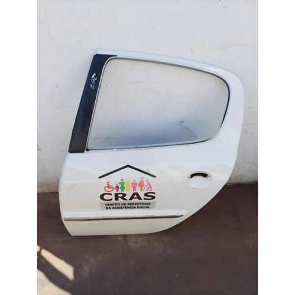 Porta Traseira Esquerda Peugeot 207 Traseira Esquerda Branco