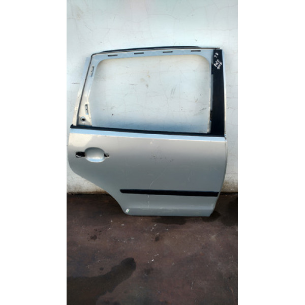 Porta T.d. Volkswagen Polo 2008 Traseira Direito Prateado