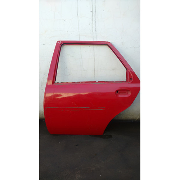 Porta T.e. Ford Fiesta 1998 Traseira Esquerda Vermelho
