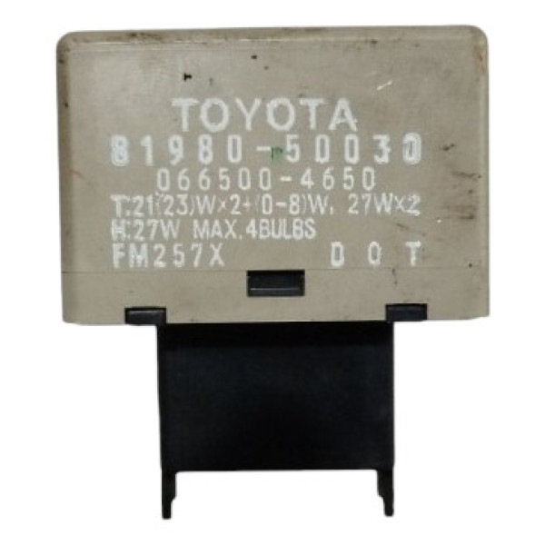 Relé Da Seta Toyota Corolla 81980-50030 8 Pinos Bege
