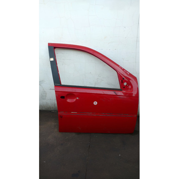 Porta D.d. Fiat Palio Attractive Dianteira Direito Vermelho