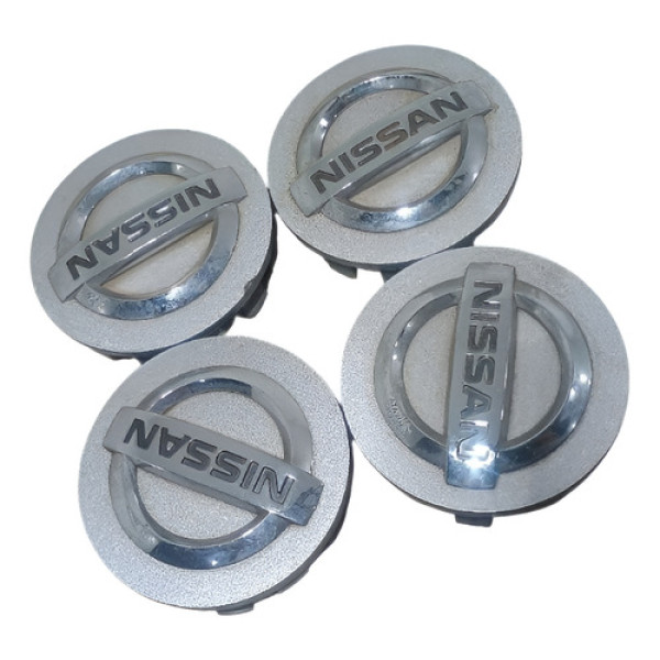 Jogo Calota Centro Miolo De Roda Sentra Livina Versa Prata