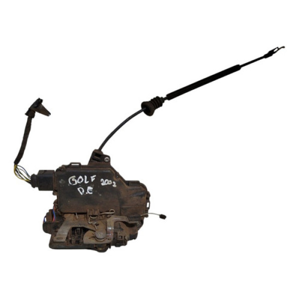 Fechadura Elétrica Dianteira Esquerda Volkswagen Golf 2002 Preto